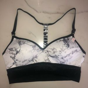 PINK WIRELESS T-BACK BRA